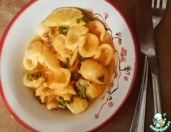 Острая паста с лаймом и крабом Острая паста с лаймом и крабом